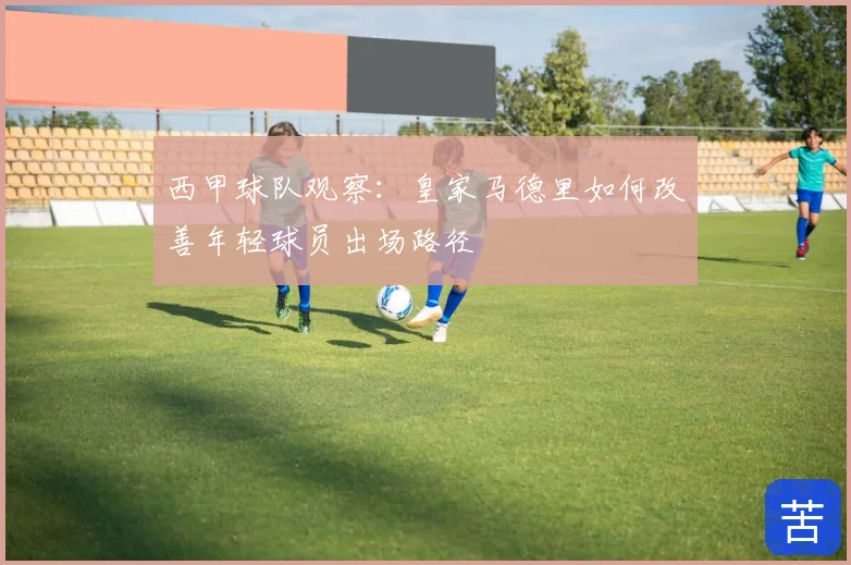 西甲球队观察:皇家马德里如何改善年轻球员出场路径